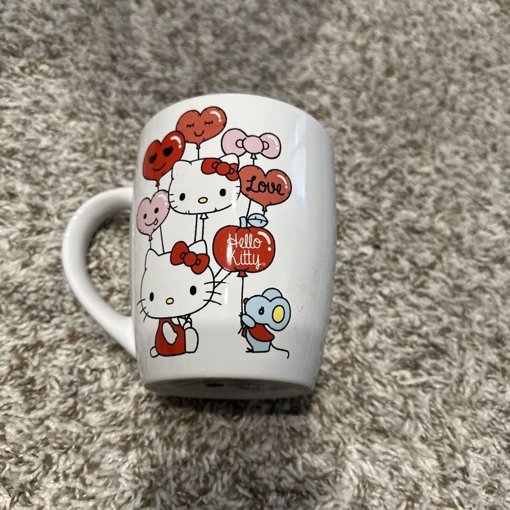 Sanrio Hello Kitty Valentines Day Heart Balloons‎ 25oz Ceramic Mug